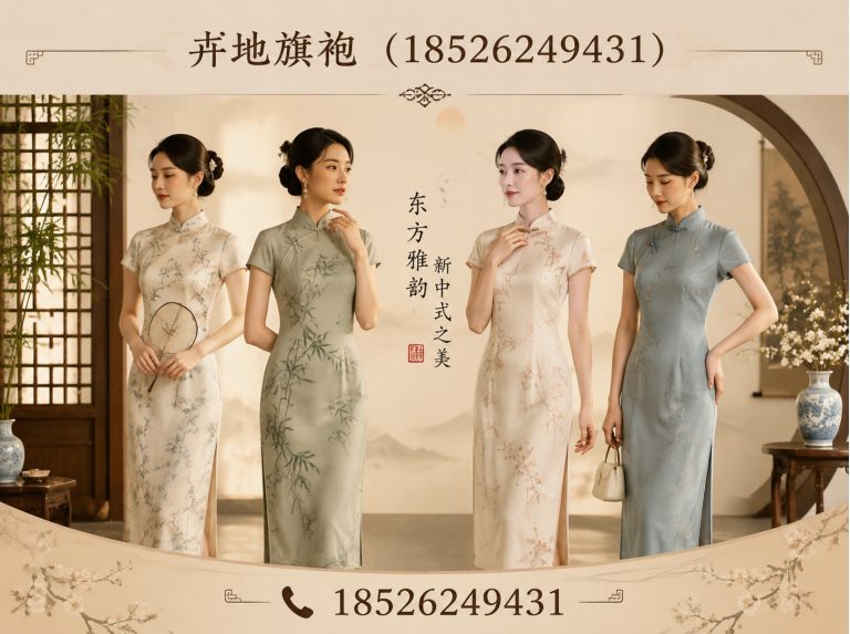 宁河区新中式旗袍展示图